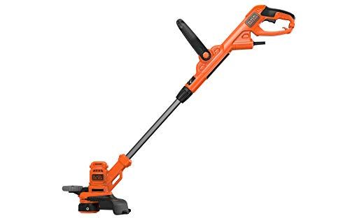 BLACK+DECKER BESTA530-QS - Filaire 550W - 30 cm - 2 Poignées - Manche Télescopique - Roue de Guidage - Déroulement du Fil Automatique - Livré avec 2 Bobines