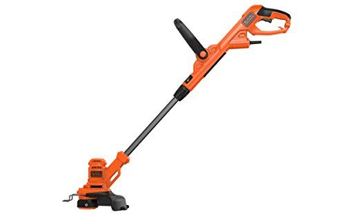 BLACK+DECKER BESTA525-QS - Filaire 450W - 25 cm - 2 Poignées - Manche Télescopique - Vitesse de Coupe Variable - Déroulement du Fil Automatique