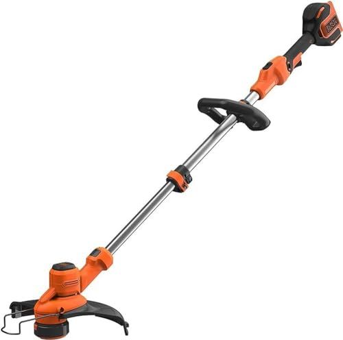 BLACK+DECKER BCSTA536B-XJ - Automatique - 36V - 33 cm - Transmission Directe E-DRIVE - Mode Dresse-Bordure - Tube Télescopique - 2 Poignées - Sans Batterie, ni Chargeur